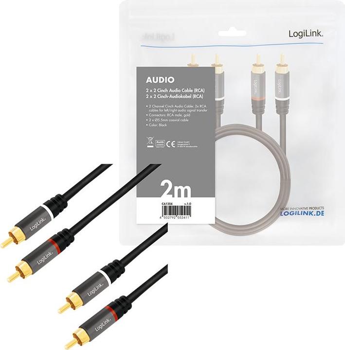 Produktbild LogiLink CA Cinch (2 m, Cinch)