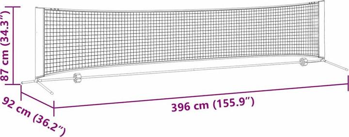 Actual product image vidaXL Tennisnetz