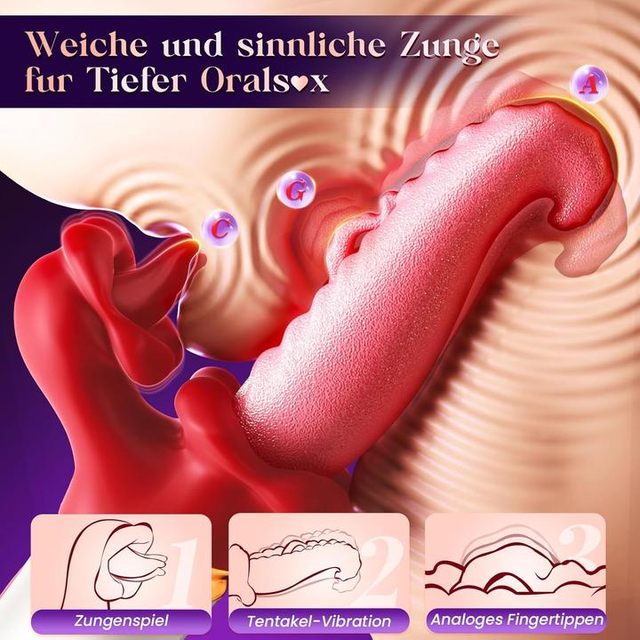 Produktbild Gobeken Vibrator mit Klitorisstimulation, 7 Modi