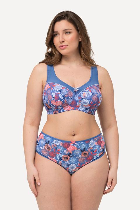 Image du produit Ulla Popken Soutien-gorge de maintien, imprimé floral. Sans armatures, bonnet C-F. (90 C)