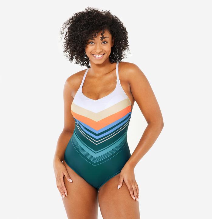Image du produit Nabaiji Maillot de bain 1 pièce natation Femme - Lila heri bleu (36)