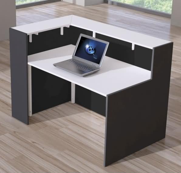 Produktbild Kerkmann BARI Empfangstheke anthrazit, weiss 150,0 x 95,0 x 108,0 cm (150 x 95 x 108 cm)