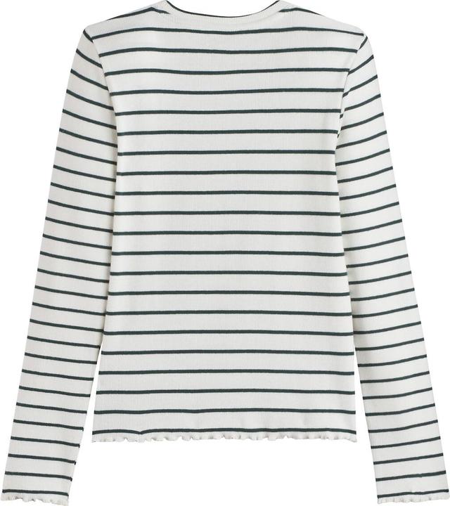 Produktbild La Redoute Collections Gestreiftes Langarmshirt aus Rippjersey (110)