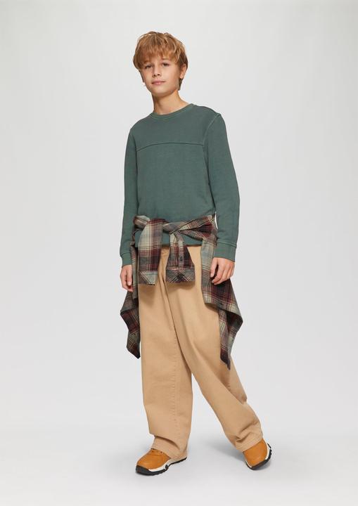 Produktbild s.Oliver Sweatshirt Sweatshirt mit Wascheffekt (146, 152)