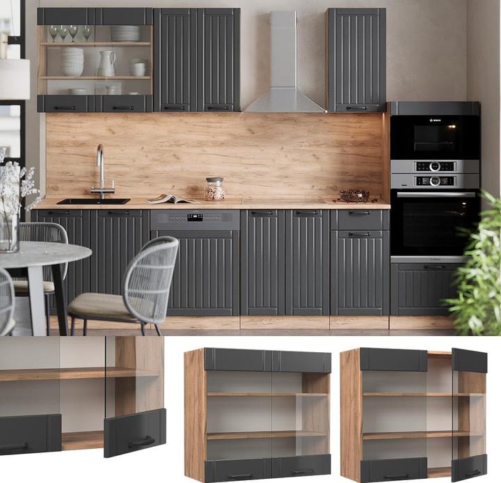 Produktbild Vicco Küchenglasschrank Fame-Line (80 x 34.10 x 72 cm)