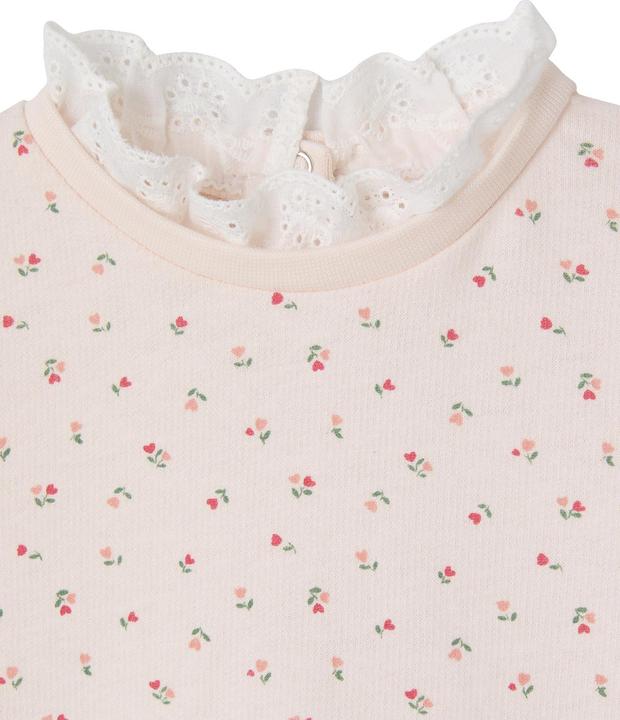 Produktbild Vertbaudet Baby Sweatshirt mit Blumen und besticktem Kragen (62)