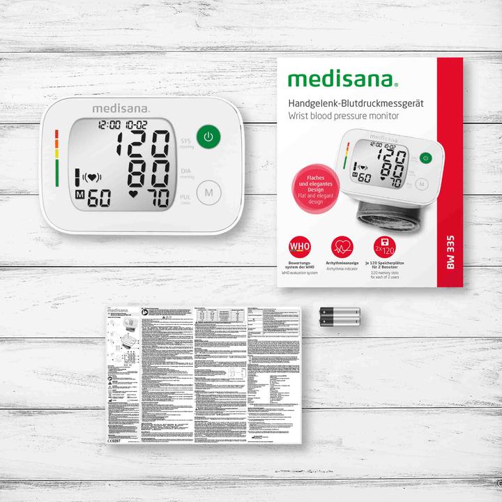 Produktbild Medisana BW 335 Handgelenk-Blutdruckmessgerät (Blutdruckmessgerät Handgelenk)