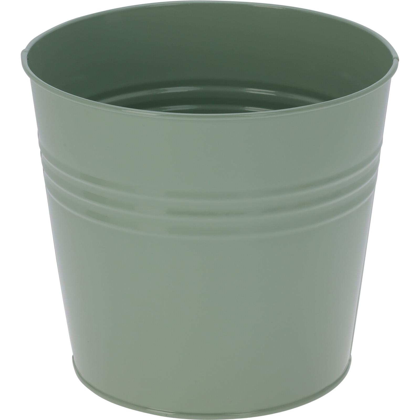 Mojawo, Blumentopf, 5x Blumentopf Pflanzgefäss Balkontopf Metall 5 Farben Ø13xH11cm