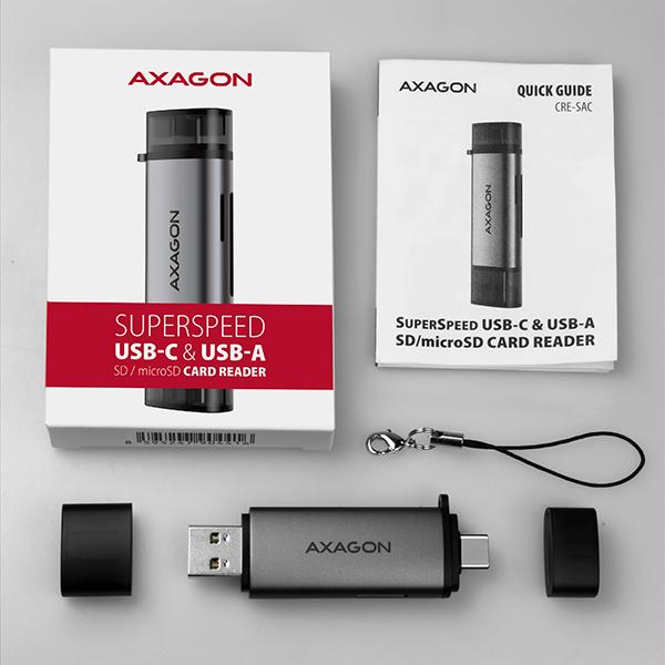 Actual product image Axagon Cre-Sac (Type-B, USB 3.0)