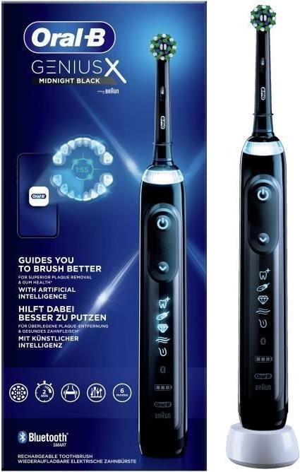 Actual product image Oral-B Genius X Electric Toothbrush Black (Oscillating toothbrush)