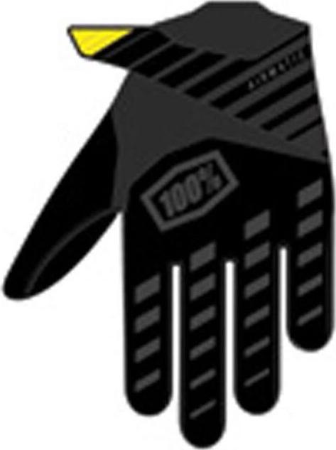 Image du produit 100% Gants Airmatic Youth noir-charcoal KL (L)