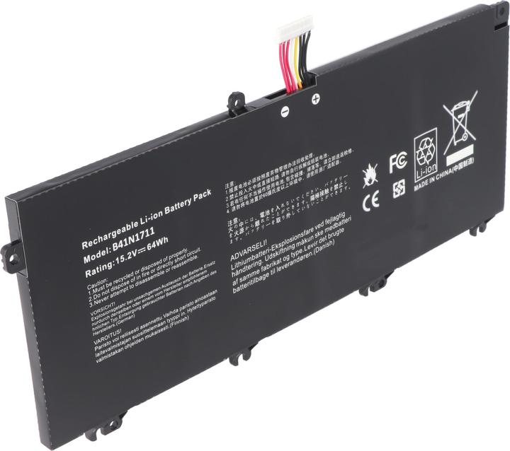 Produktbild AccuCell Akku passend für ASUS FX503VM Li-Polymer 15,2V, 4240mAh, 64Wh schwarz (4240 mAh)