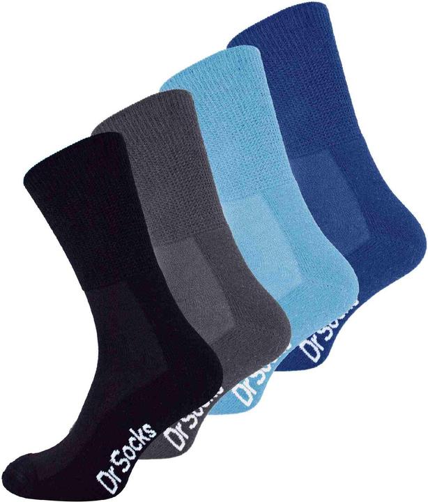 Dr.Socks Dr. Socks - 4er Pack Diabetikersocken Ohne Gummibund | Bambus Nahtlose Socken (4er Pack, 37 - 42)