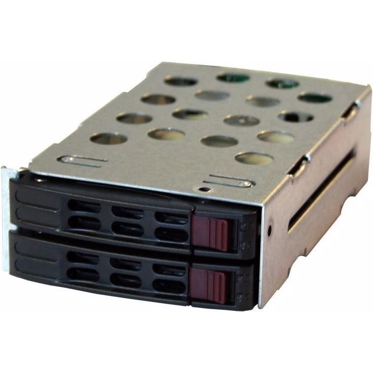 Thumbnail - Supermicro Inc. MCP-220-82619-0N, rear 2x 2.5 NVMe U.2 HDD kit for 216B/826B/417B/846X/847B chassis, Server Zubehör, Gra...