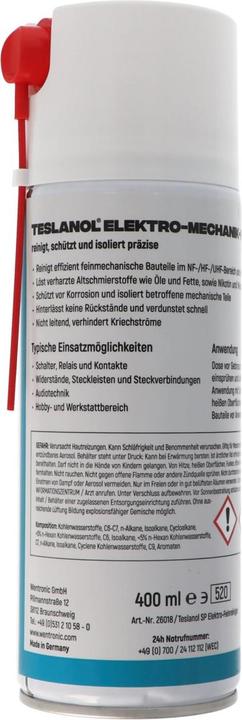 Produktbild Teslanol Elektronikreiniger brennbar