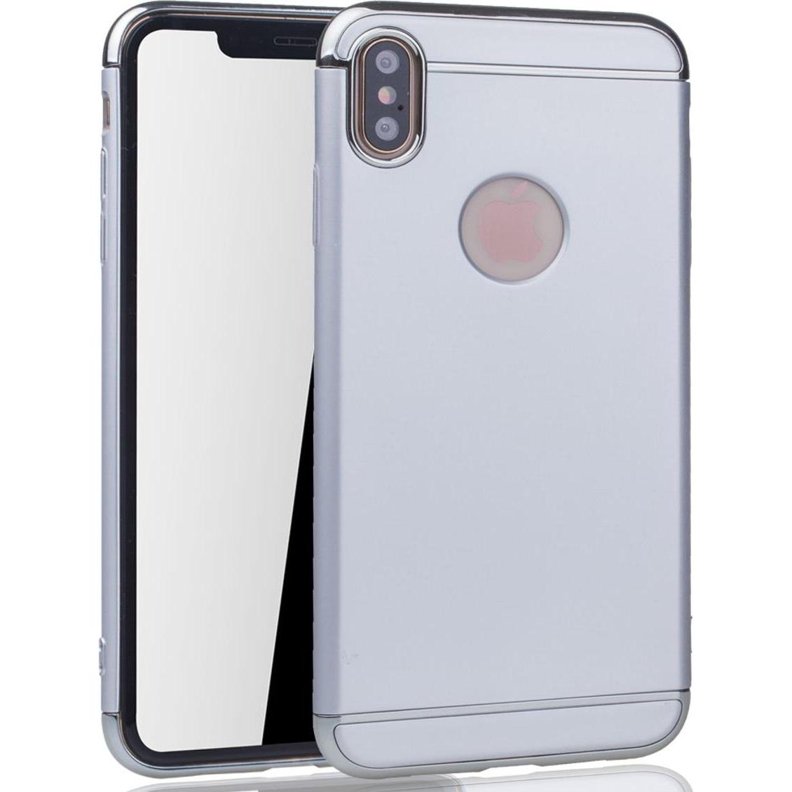 Thumbnail - König Design Apple iPhone XS Max Hülle Case Handy Cover Schutz Etui Schutzhülle Bumper Silber (Apple iPhone XS Max), Sma...