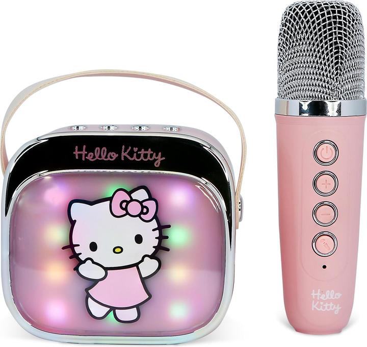 Actual product image Hello Kitty Karaoke Speaker Popsing Microphone LED