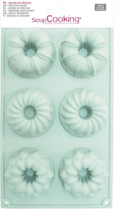 Produktbild ScrapCooking Silikonform 6 kouglof - Funfetti (7.30 cm)