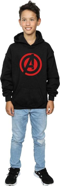 Produktbild Jungen Avengers Assemble Solid A Logo Hoodie (140, 146)