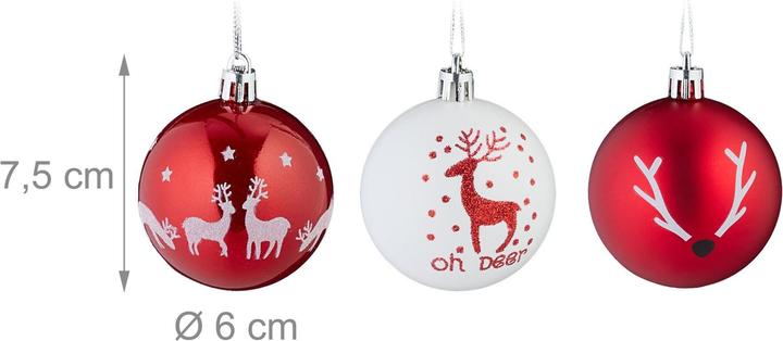 Image du produit Relaxdays 50x Weihnachtskugeln (50x)