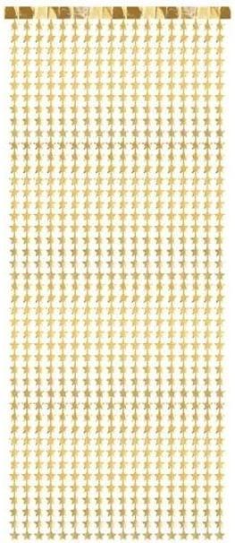 Productafbeelding Partydeco Feestgordijn - Sterren, goud, 100x245cm (1 pkt / 1 st.) (1 Stuk)