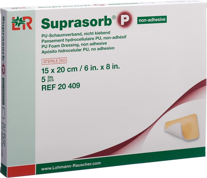 Actual product image Suprasorb Schaumverband 15x20cm nicht klebend (5 x)