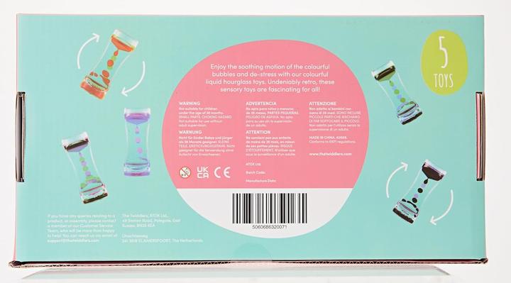 Actual product image The twiddlers Liquid hourglass toy