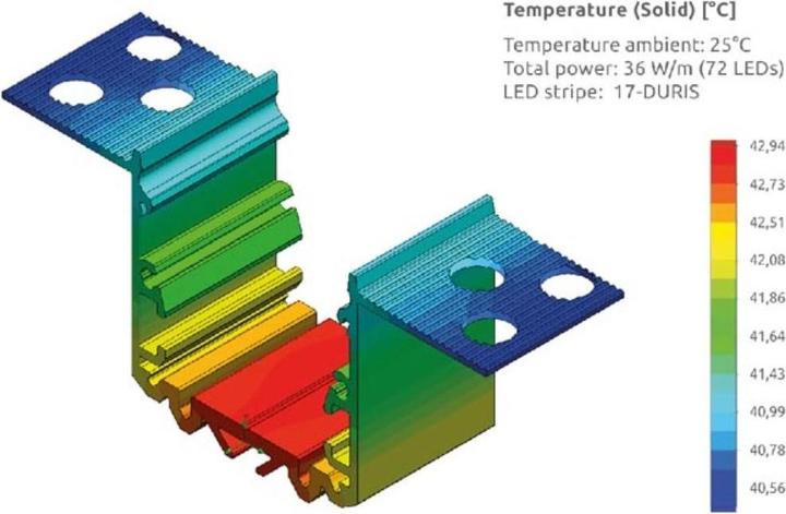 Image du produit LEDsON Embout pour profilé en placoplâtre RPL35US, sans trou de câble