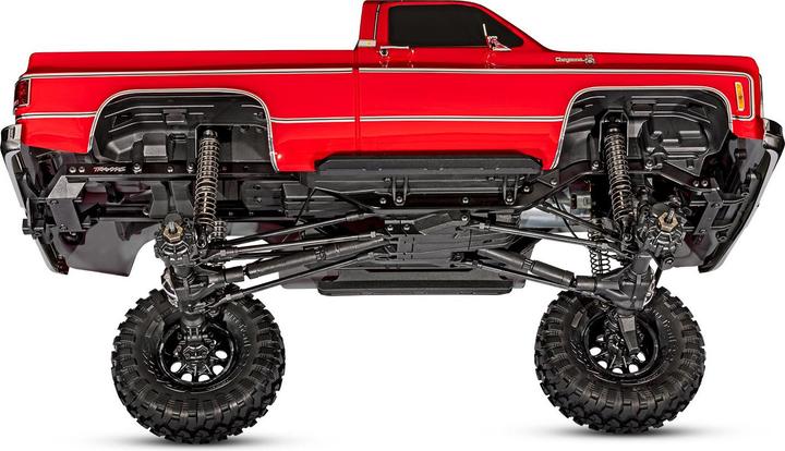 Actual product image Traxxas TRX-4 Chevy K10 High-Trail Electric Brushed Crawler 4WD 1:10 RTR Red (RTR Ready-to-Run)