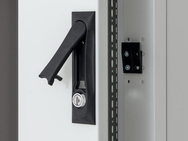 Actual product image Triton Delta S rack 15U/600x600, glass grey Freestanding rack (15 RU, 19 inch rack)