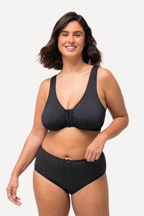Immagine prodotto Ulla Popken Slip midi con pallini/tinta unita in confezione da cinque (54)