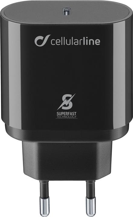 Actual product image Cellularline ACHSMUSBCPD25WK Mobile Device Charger Black Indoor (25 W, 1 portion)