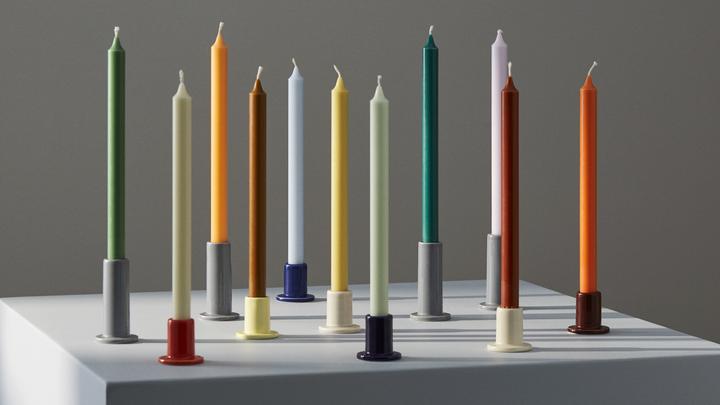 Produktbild HAY - Tube Candleholder Small - Blue