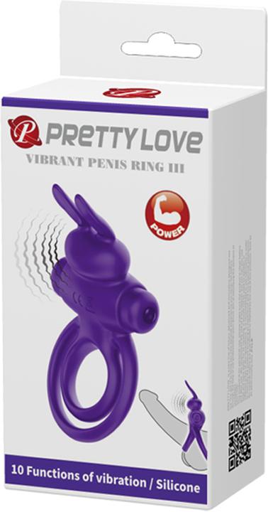 Productafbeelding Pretty Love Vibrierender Penisring mit Kaninchenohren (0.40 cm)