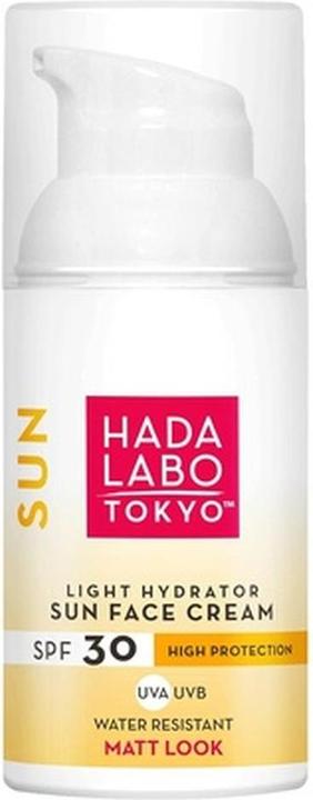 Hada Labo TOKYO SUN Face Sunscreen 50ml 30 SPF UVA UVB Moisturizing Day Cream for Sensitive Skin (Sun cream face, SPF 30, 50 ml)