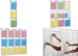 Produktbild Helit Wandprospekthalter the placativ transparent DIN A4, 1/3 DIN A4 8 Fächer (1/3 Din A4, A4)
