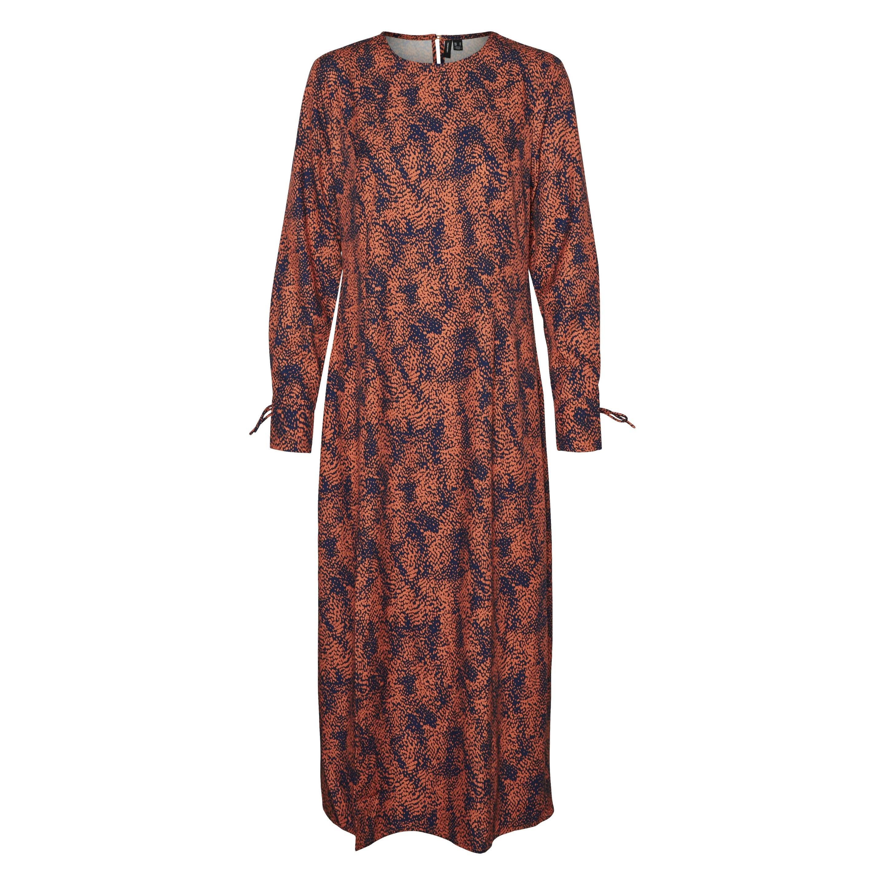 Vero Moda, Damen, Kleider, Vmsia L/S 7/8 Dress POP3, Blau, (M)
