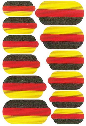 Produktbild You Nails Flag Germany (Nagelverzierung, Gold, Schwarz, Rot)