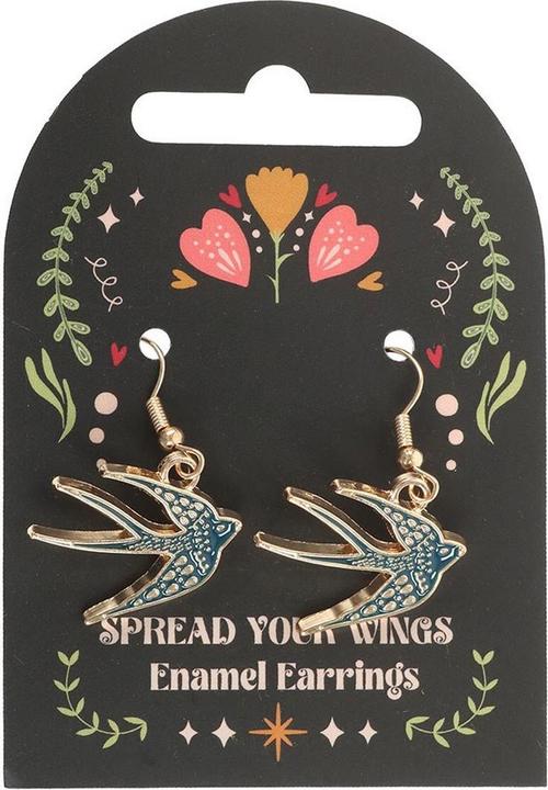 Immagine prodotto Something Different Spread Your Wings Rondine Orecchini (100% materiale sintetico)
