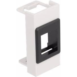 Thumbnail - Delock Easy 45 Modul Keystone Halterung 22,5 x 45 mm, weiss / schwarz, Server Zubehör, Weiss