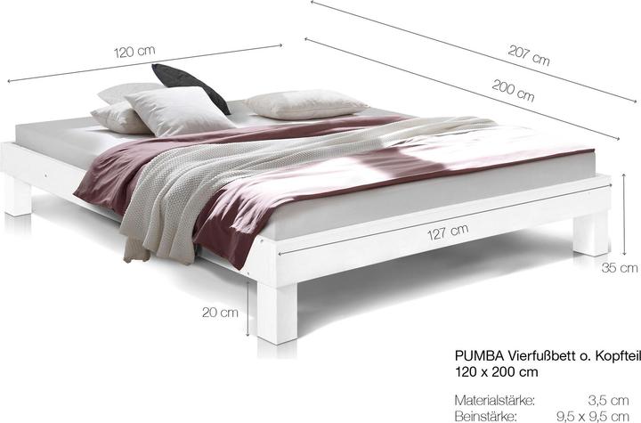 Produktbild Möbel-Eins Pumba (120 x 200 cm)