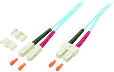 Productafbeelding EFB Elektronik Duplex Jumper SC/SC, 50/125µ OM3, LSZH, aqua (CAT7, 1 m)