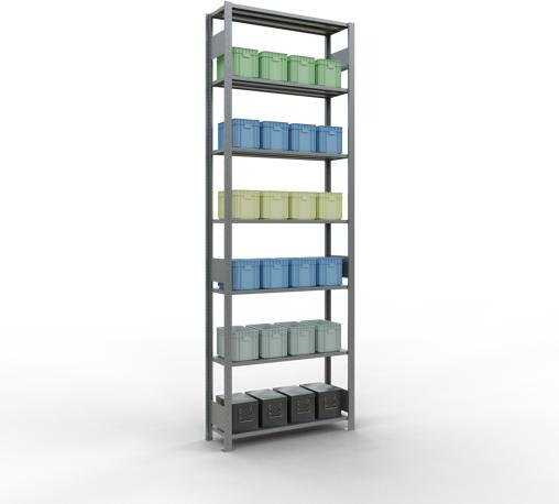 Actual product image Schulte Lagertechnik MULTIplus85 basic racking system with length ledgers