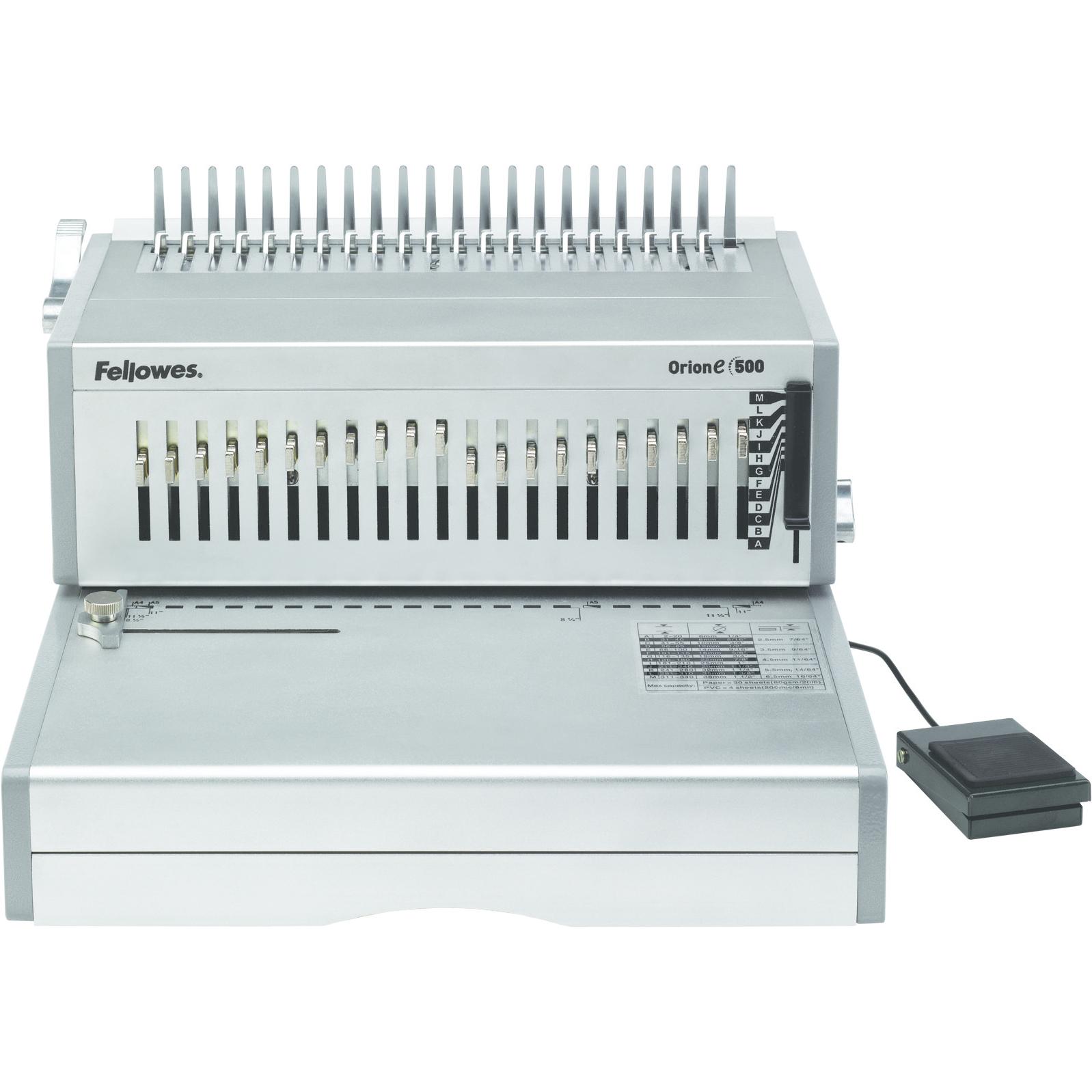 Fellowes, Bindegerät, Orion-E 500 Plastikbindegerät (Plastikbindung)