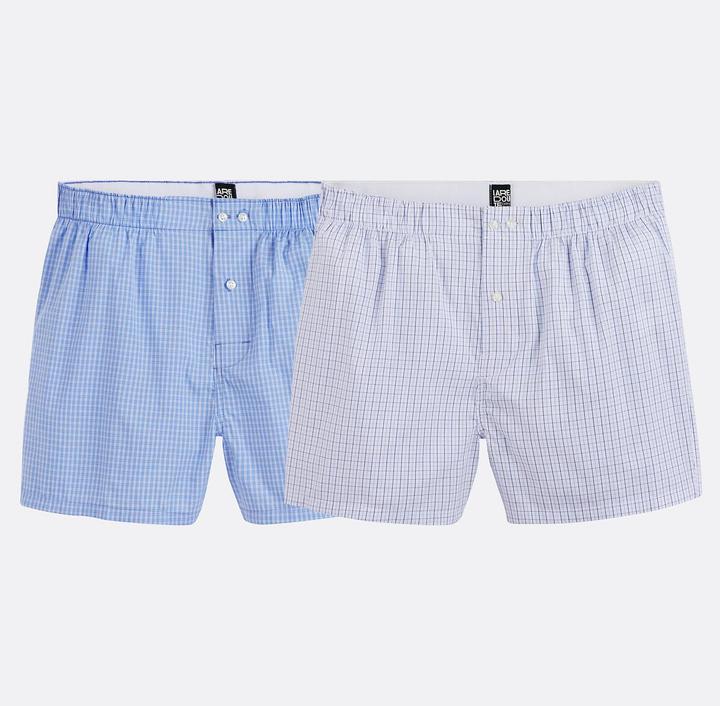 Produktbild La Redoute Collections 2er-Set karierte Boxershorts (L, 2er Pack)