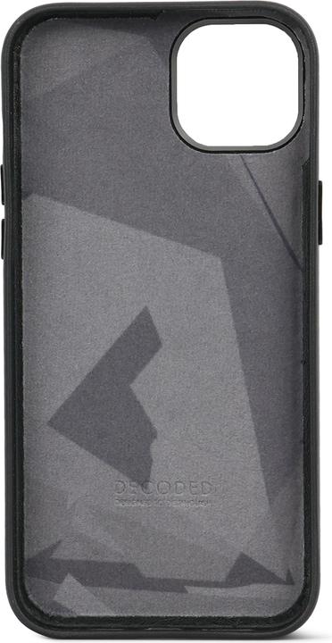 Productafbeelding Decoded Leren beschermhoes voor iPhone 15 Plus Zwart (Apple iPhone 15 Plus)