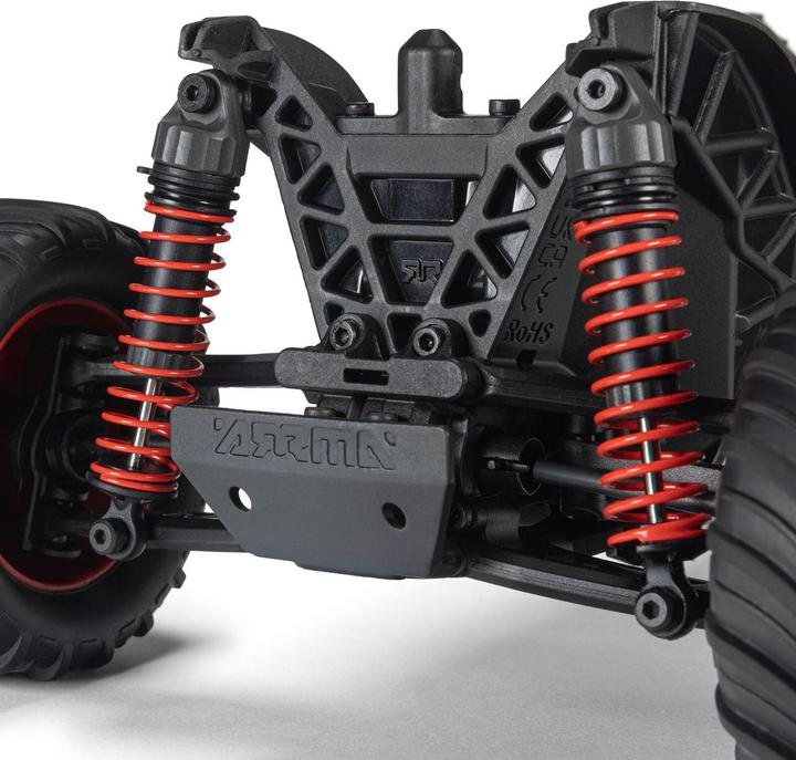 Actual product image Arrma Monster Truck Gorgon Grom Brushed 4x4 RTR 1:16 Rot (RTR Ready-to-Run)