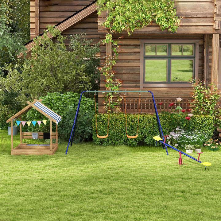 Produktbild Outsunny Kinderwippe mit 360° Drehfunktion
