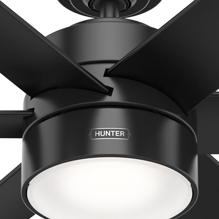 Immagine prodotto Hunter Fans DC Deckenventilator Solaria Schwarz 183 cm mit LED (44 dB)