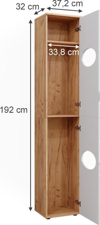 Produktbild Vicco Irma (37.5 x 32 x 192 cm)